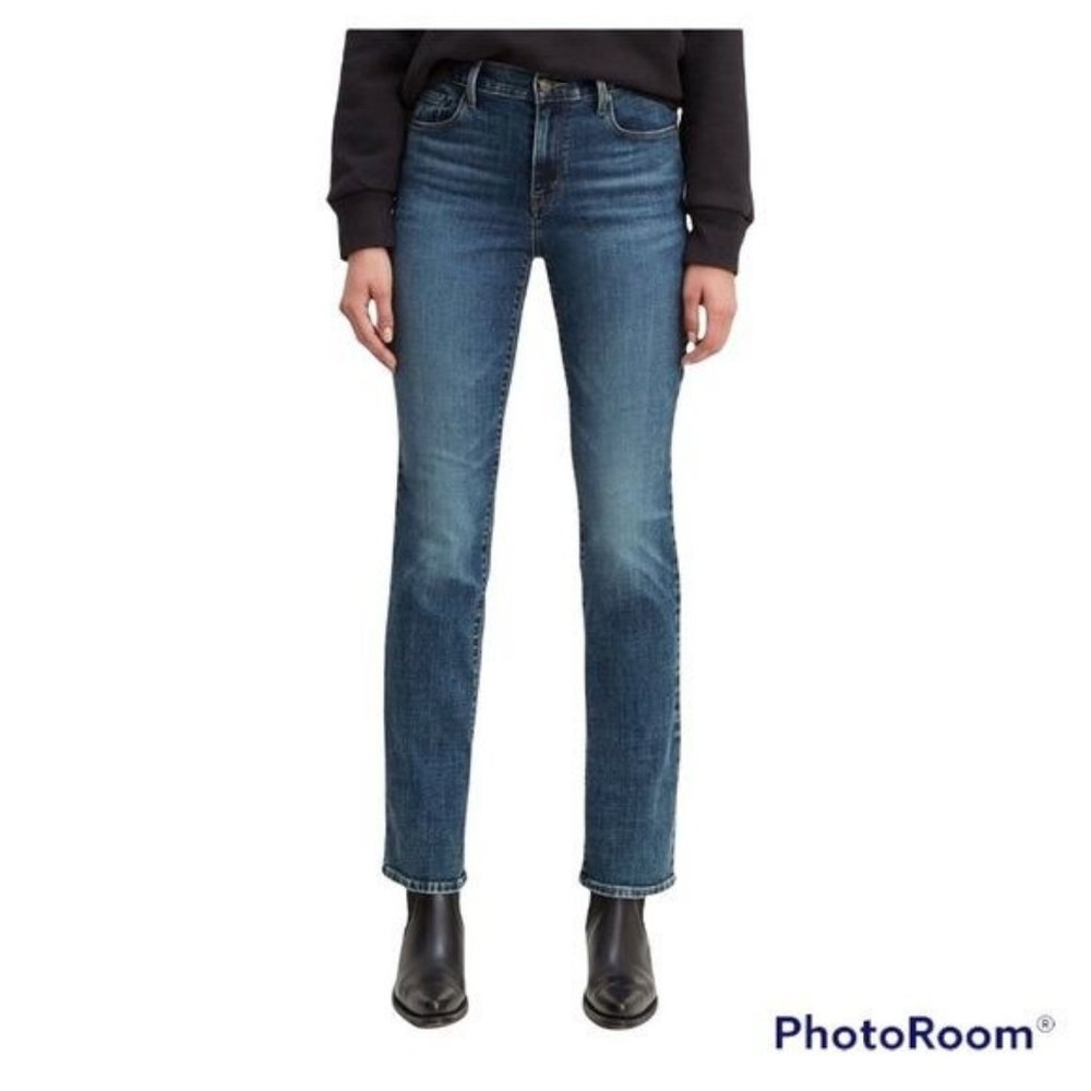 Levi’s 505 Straight Leg Denim Jeans Dark Wash Size 2M